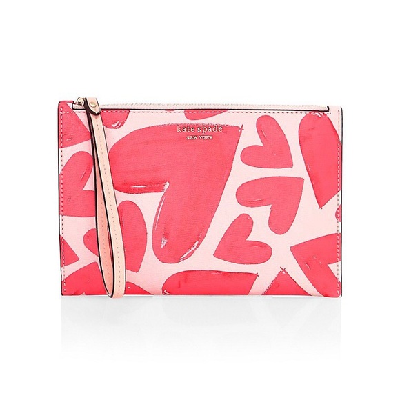 Kate Spade “Ever Fallen” Spencer Hearts Wristlet - Picture 9 of 14